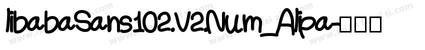 libabaSans102 V2 Num_Alipa字体转换